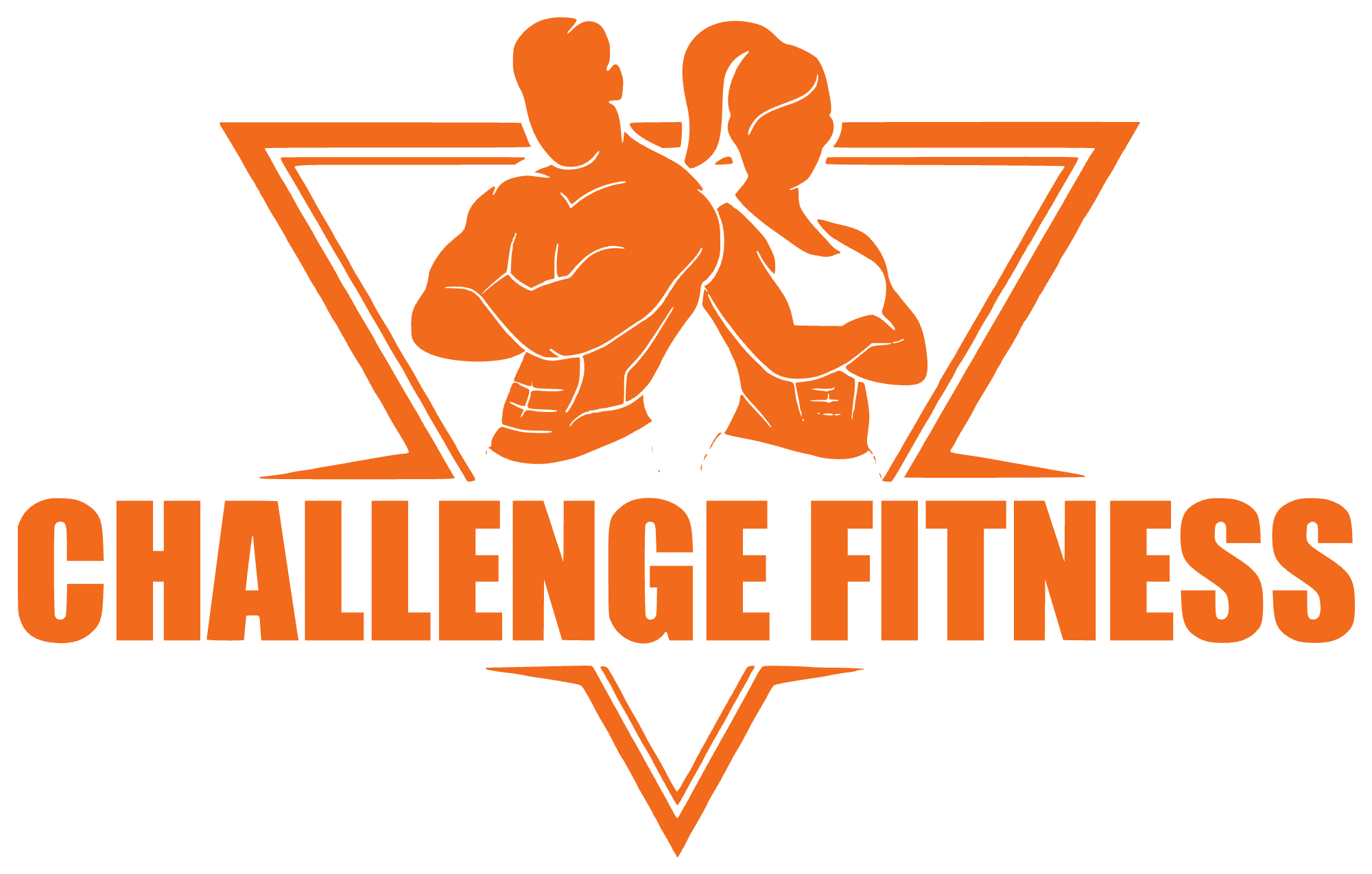 The logo in orange