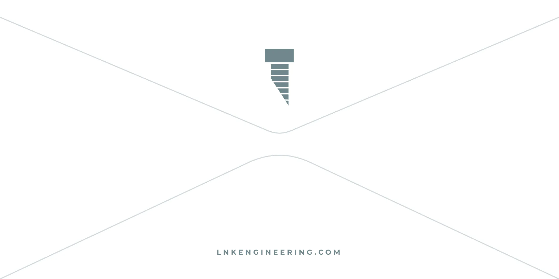 DL envelope back: the bolt in Twilight Stroll on the flap, and lnkengineering.com near the bottom.