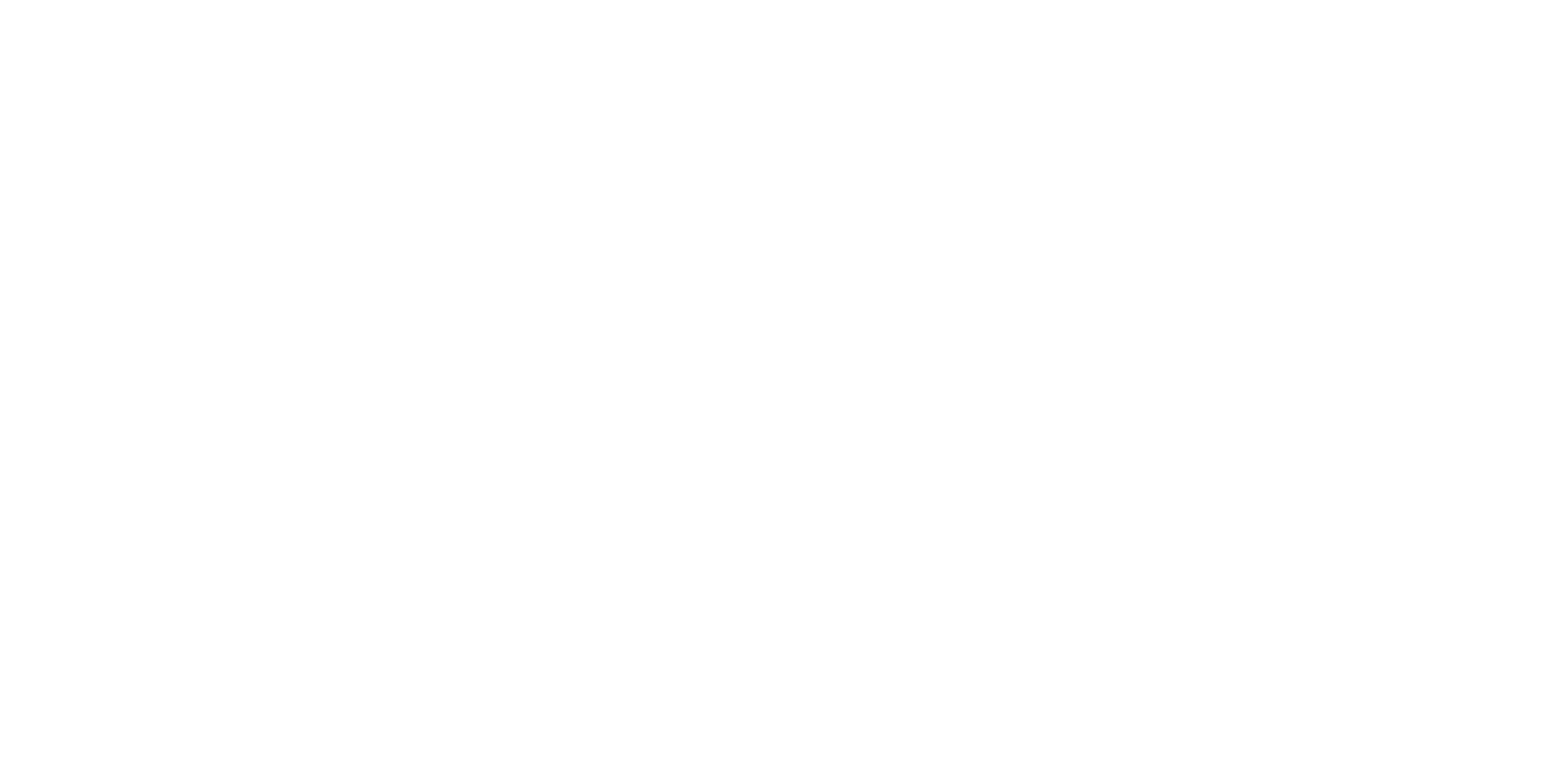 The logo reversed in white on green