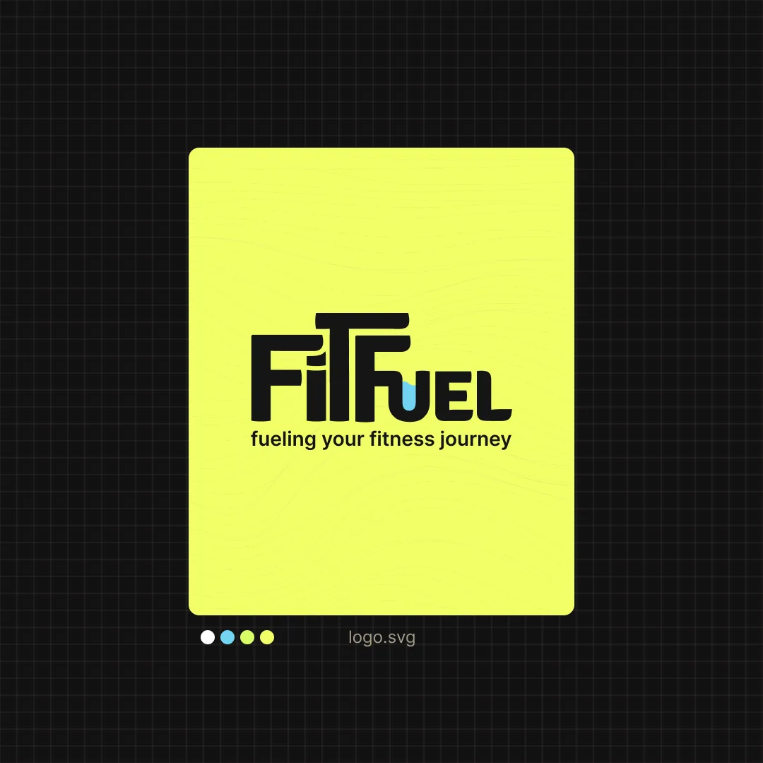 The wordmark in black on a lime tile, set on a dark grid