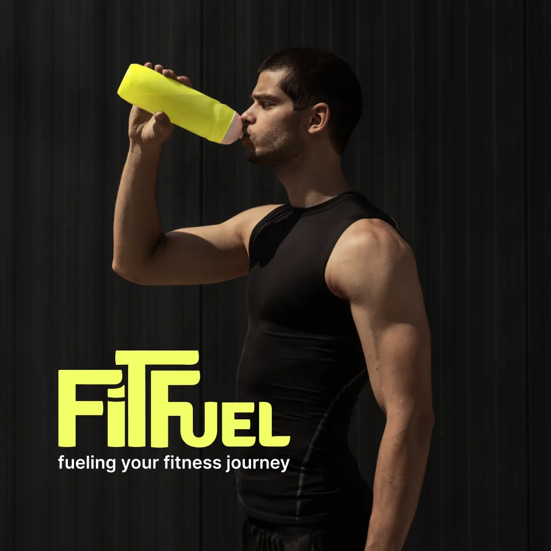 A man drinking from a lime bottle beside the lime wordmark