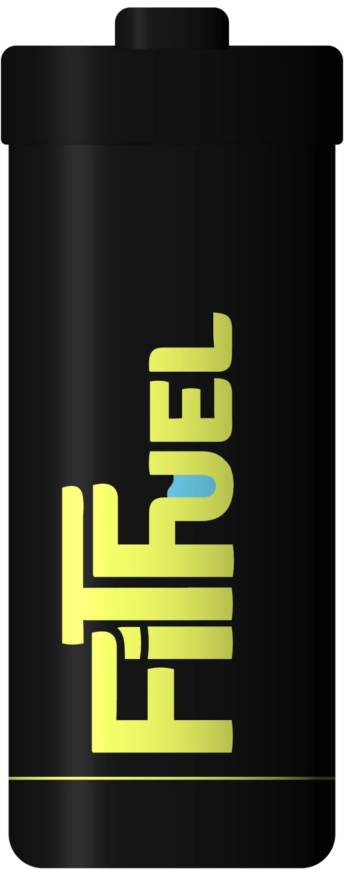 The black shaker with the lime wordmark running up its side